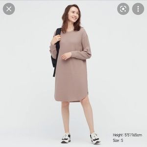 Uniqlo Waffle dress with Curved Hem